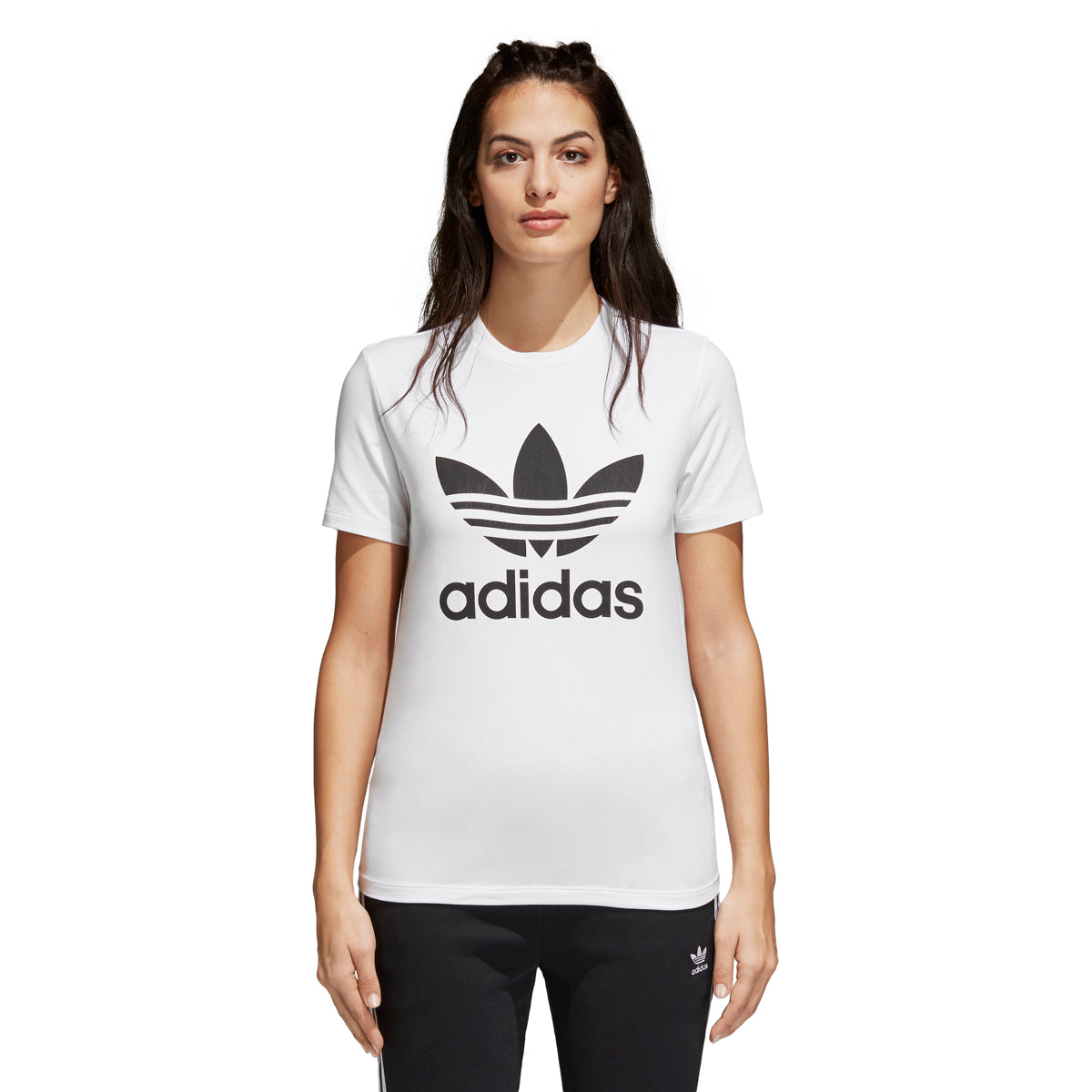 Adidas Originals Trefoil Tee Women's Shirt White/Black