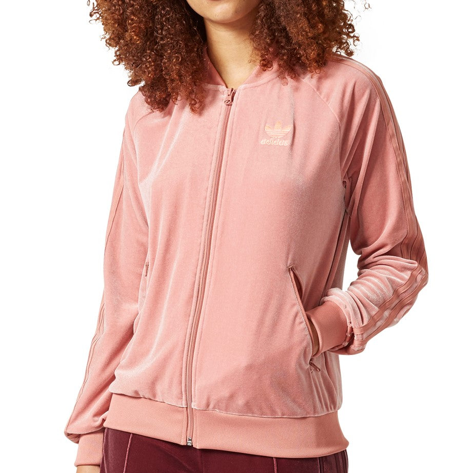Adidas Originals Velvet Vibes SST Track Jacket Women's Raw Pink