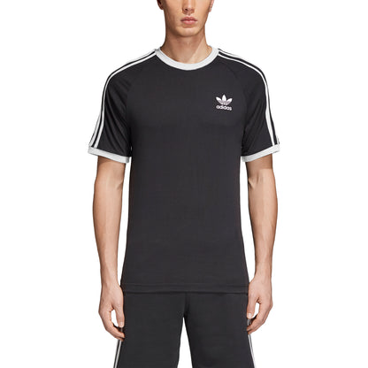 Adidas Originals 3-Stripes Men's Fashion Casual T-Shirt Black/White