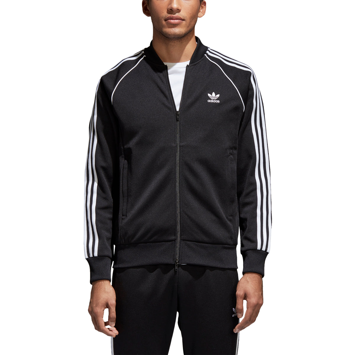 Adidas Originals Superstar Men's Track Jacket Black/White cw1256 (Size S)