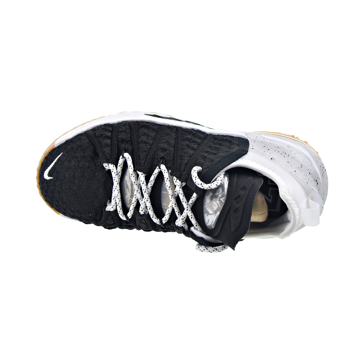 Nike Lebron XVIII (GS) Big Kids' Shoes Black-White-Gum Med Brown
