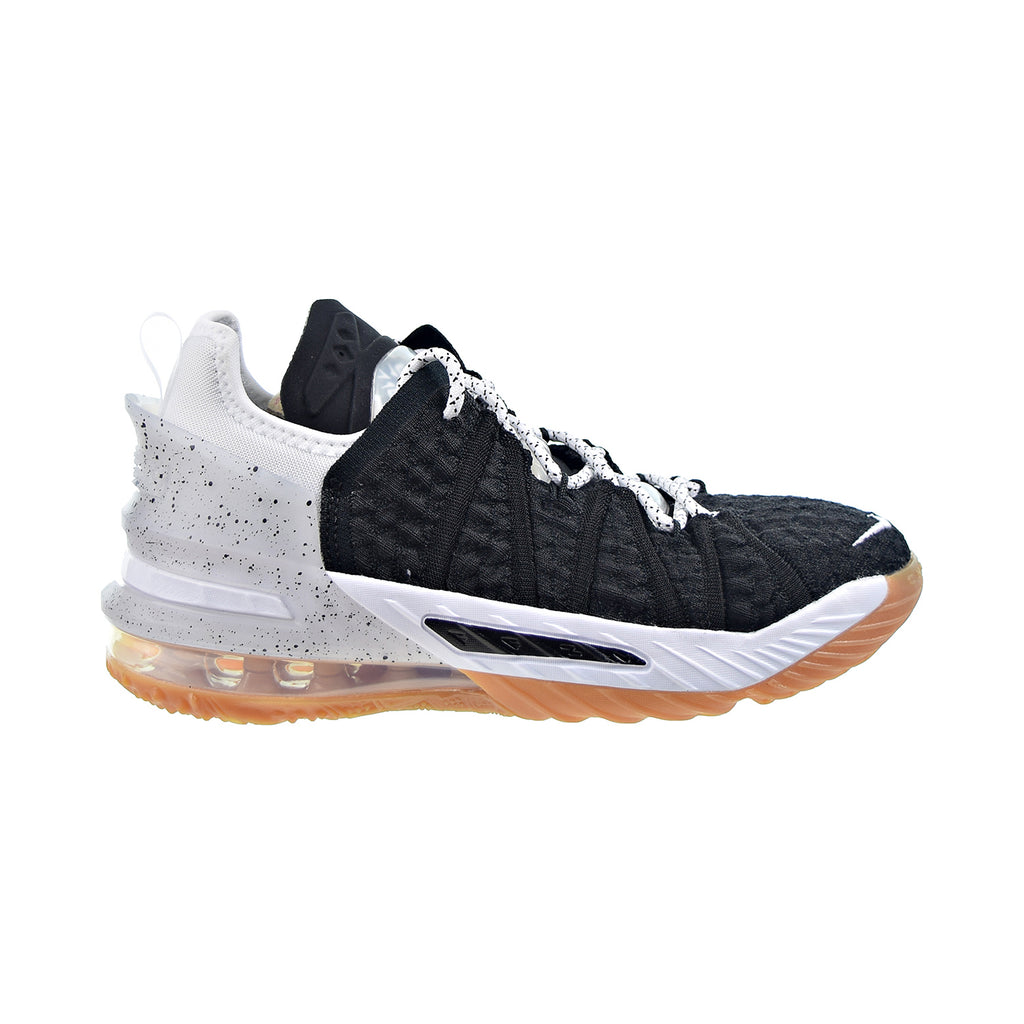 Nike Lebron XVIII (GS) Big Kids' Shoes Black-White-Gum Med Brown