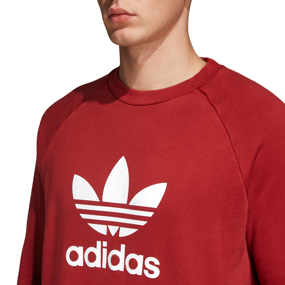 Adidas Originals Trefoil Crew Men's Sweatshirt Rust Red/White
