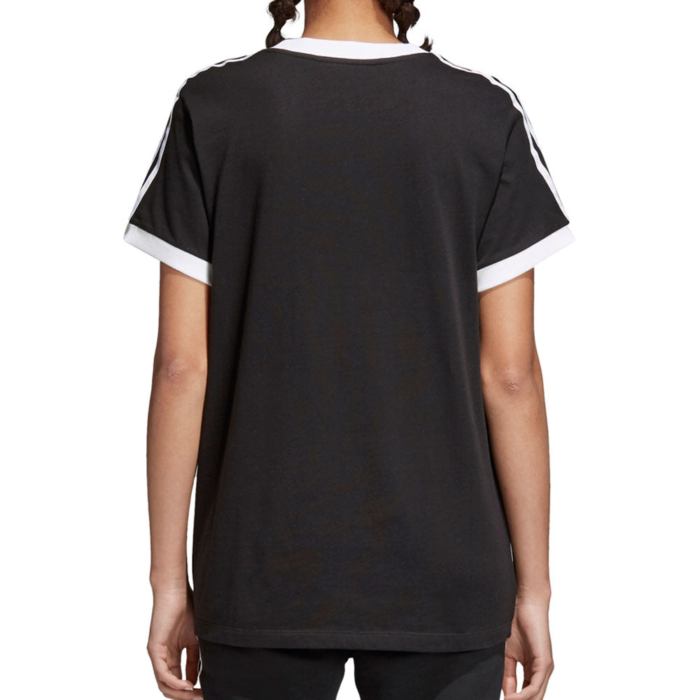 Adidas Originals Trefoil Three Stripes Women's T-Shirt Black/White