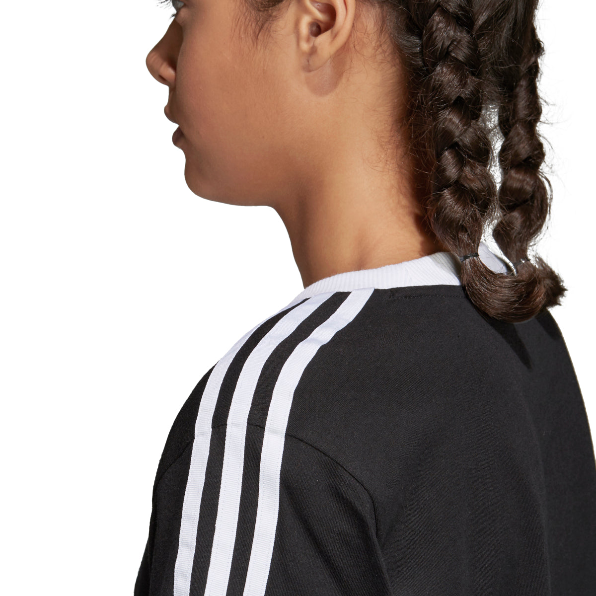 Adidas Originals Trefoil Three Stripes Women's T-Shirt Black/White