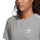 Adidas Originals 3-Stripes Women's Fashion Shirt Grey/White