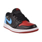 Jordan 1 Retro Low OG "NC to Chi" Women's Shoes Black-Dark Powder Blue