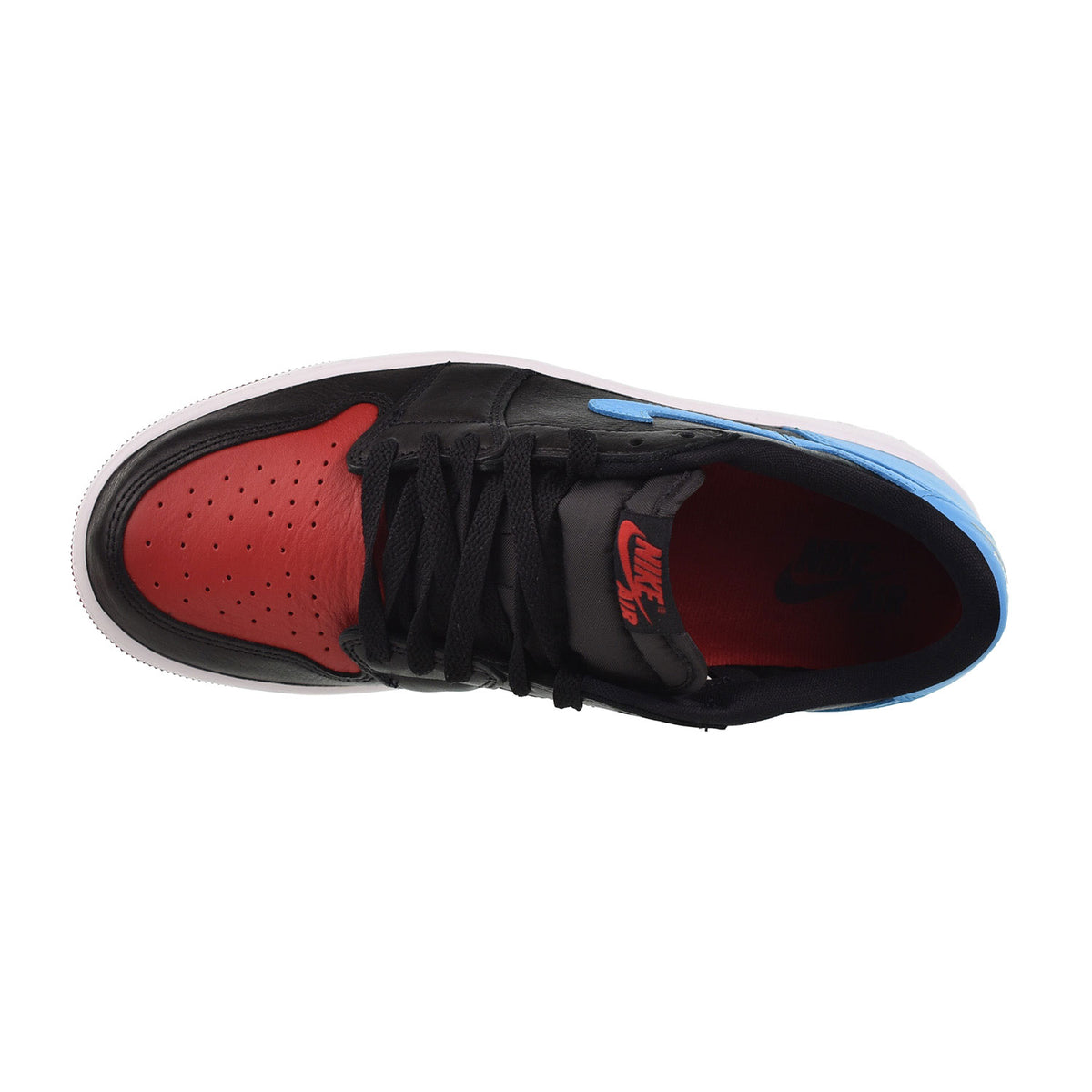 Jordan 1 Retro Low OG "NC to Chi" Women's Shoes Black-Dark Powder Blue