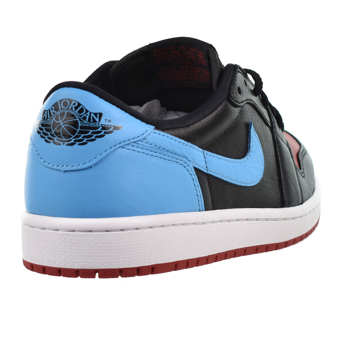 Jordan 1 Retro Low OG "NC to Chi" Women's Shoes Black-Dark Powder Blue