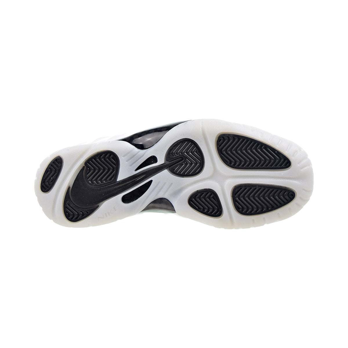 Nike Little Posite One (GS) Big Kids' Shoes White-Black-Hyper Royal