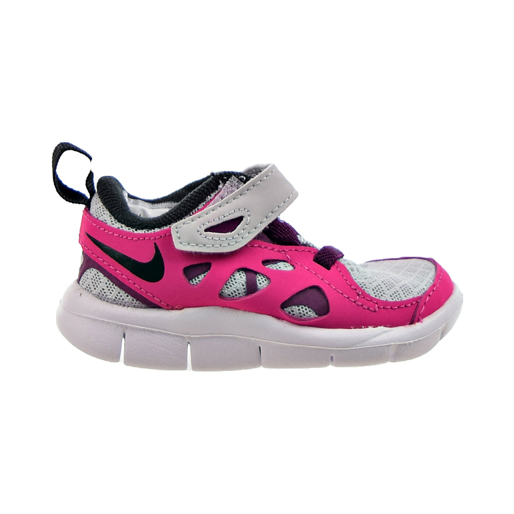 Nike Free Run 2 (TD) Baby/Toddler's Shoes Pure Platinum-Pink Prime-Sangria-Black