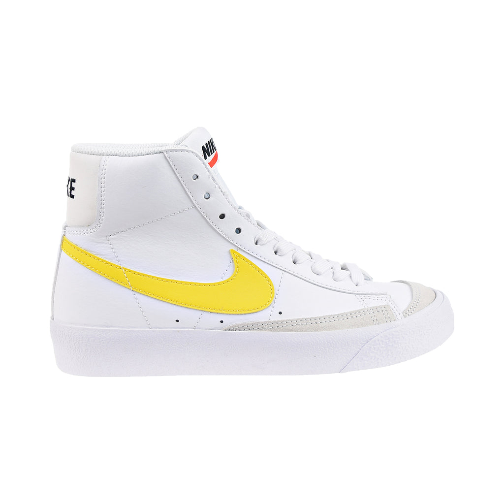 Nike Blazer Mid `77 (GS) Big Kids' Shoes White-Vivid Sulfur-Pecan