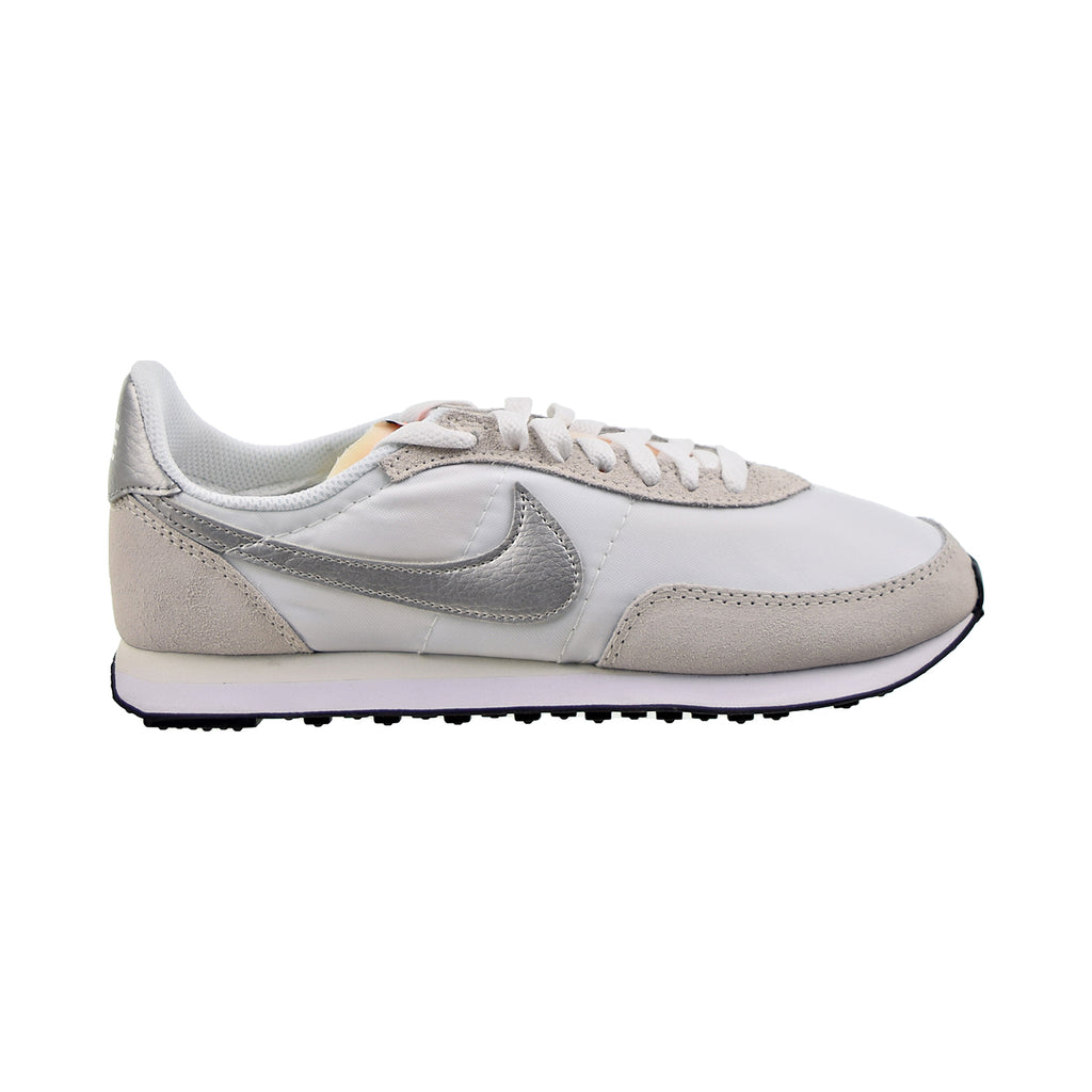 Nike Waffle Trainer 2 Women's Shoes White-Metallic Silver