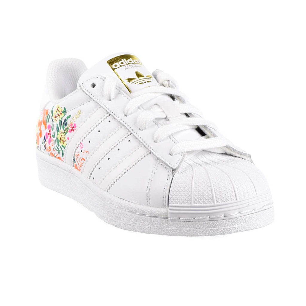 dialog Hummingbird Kvinde Adidas Superstar Womens Shoes Floral Footwear White/Gold Metallic