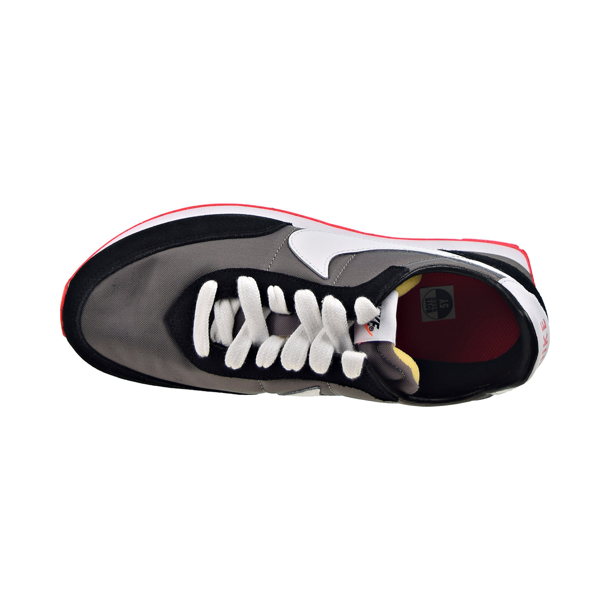 Nike Waffle Trainer 2 (GS) Big Kids' Shoes Flat Pewter-Black-Siren Red