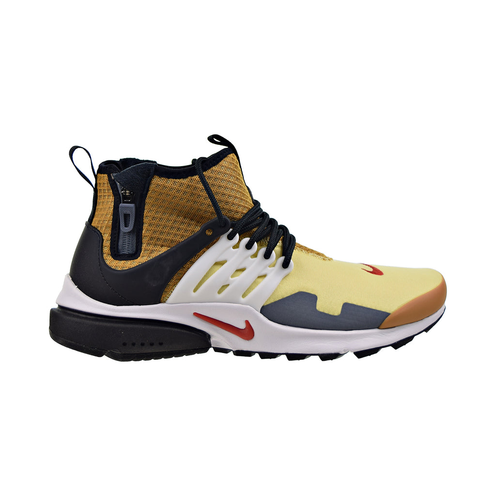 Nike Air Presto Mid Utility Men's Shoes Bicycle Yellow-Wheat-Team Best Grey