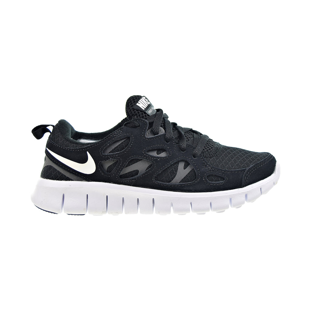 Nike Free Run 2 (GS) Big Kids' Shoes Black-White-Dark Grey
