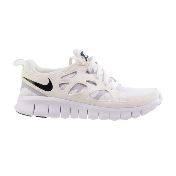 Nike Free Run 2 (GS) Big Kids' Shoes White-Wolf Grey-Black