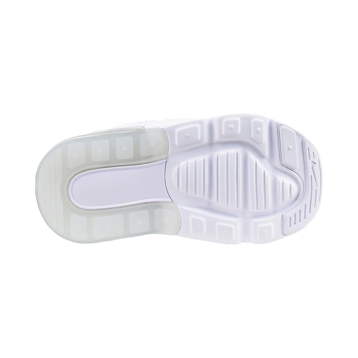 Nike Air Max 270 (TD) Little Kids' White/White-Metallic Silver