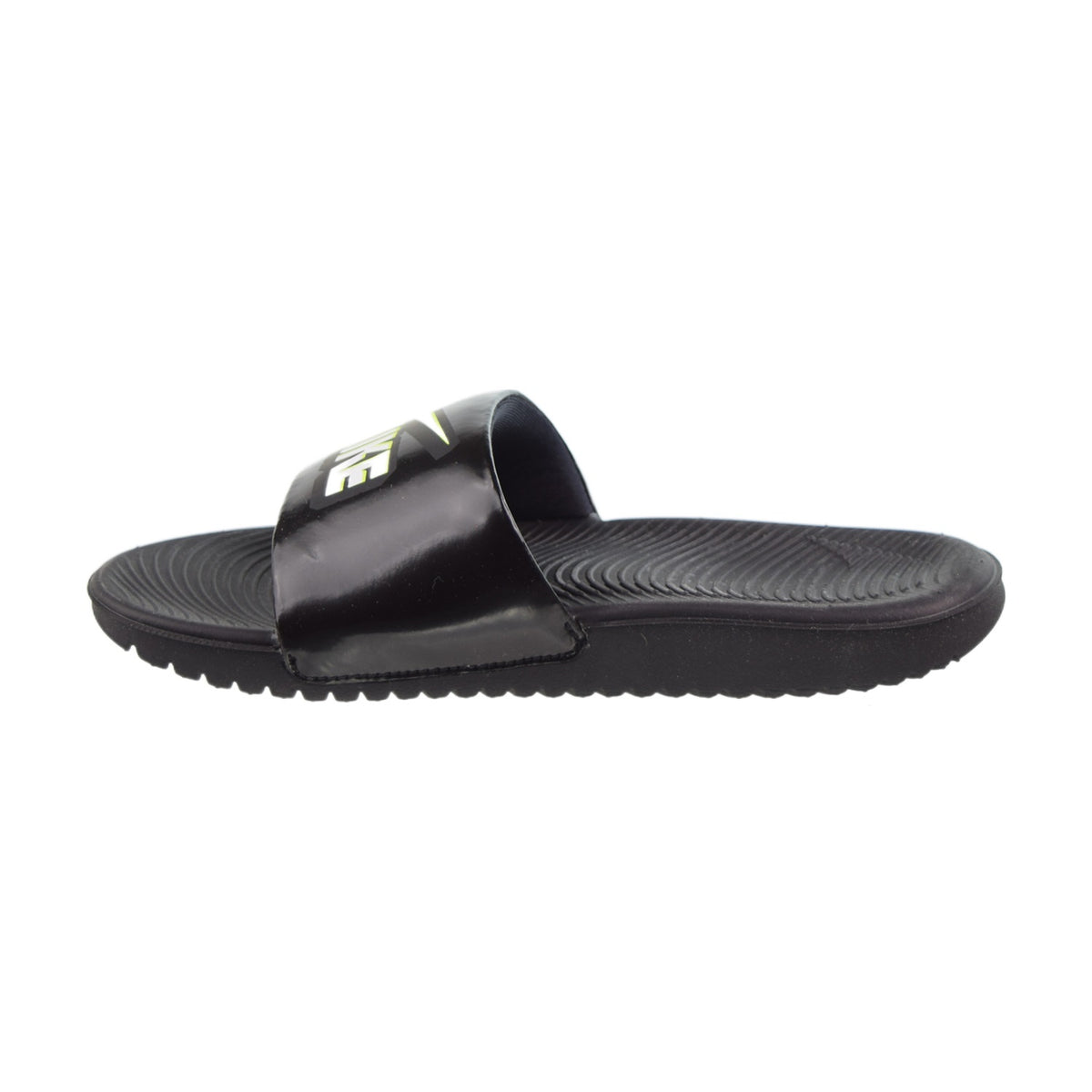 Nike Kawa Fun (PS) Little Kids' Slides Black-White