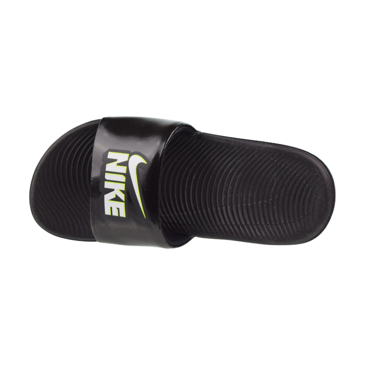 Nike Kawa Fun (PS) Little Kids' Slides Black-White