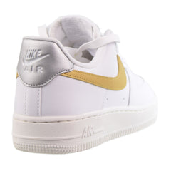 nike air force 1 white metallic