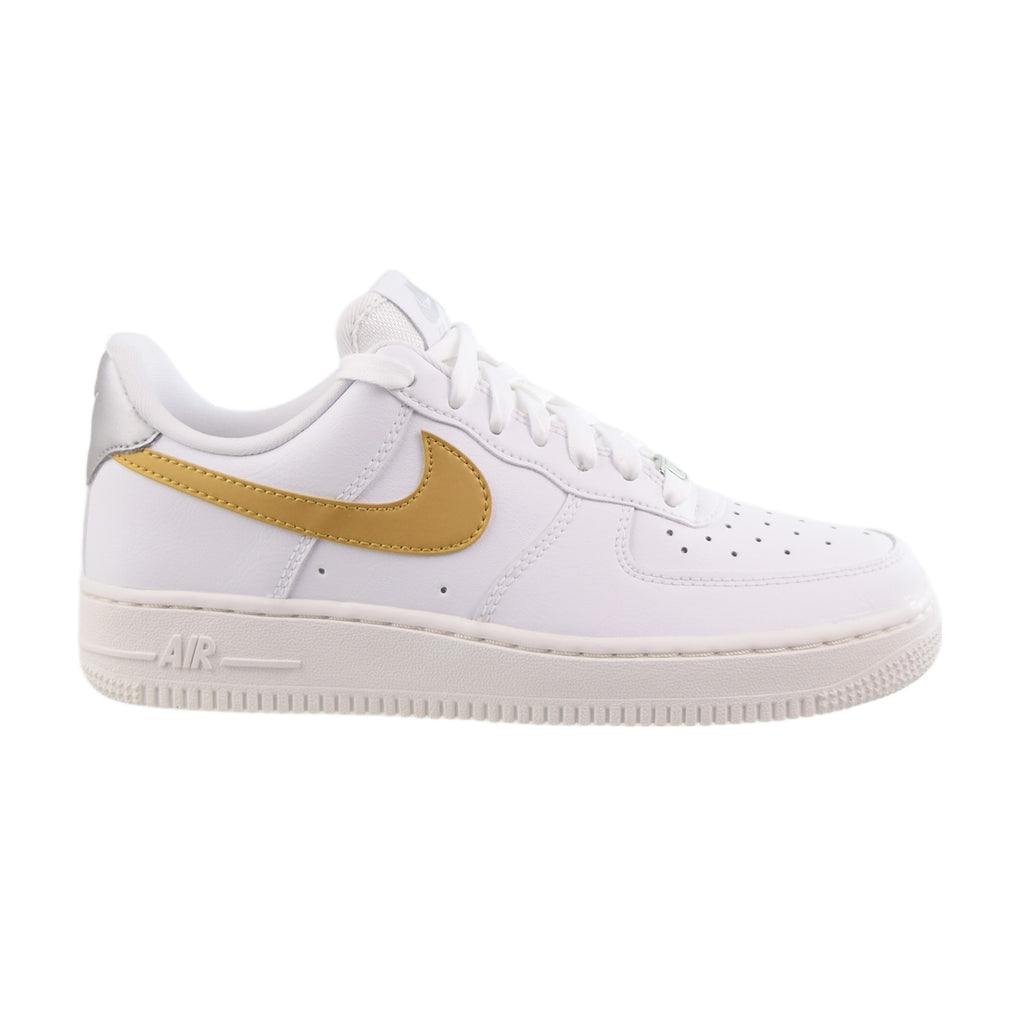 Nike Air Force 1 Low '07 Women's Shoes White Metallic Gold 