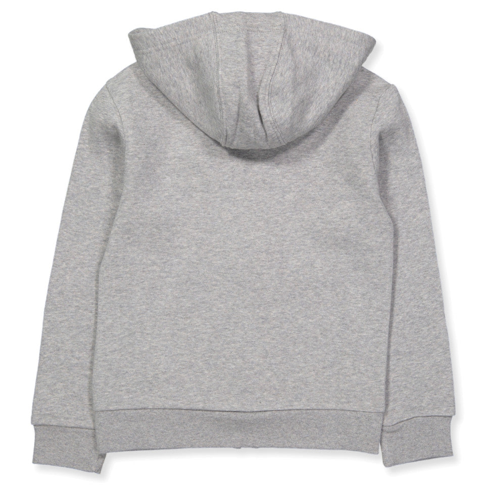 Adidas Youth Originals Full Zip Hoodie Medium Grey Heather/White