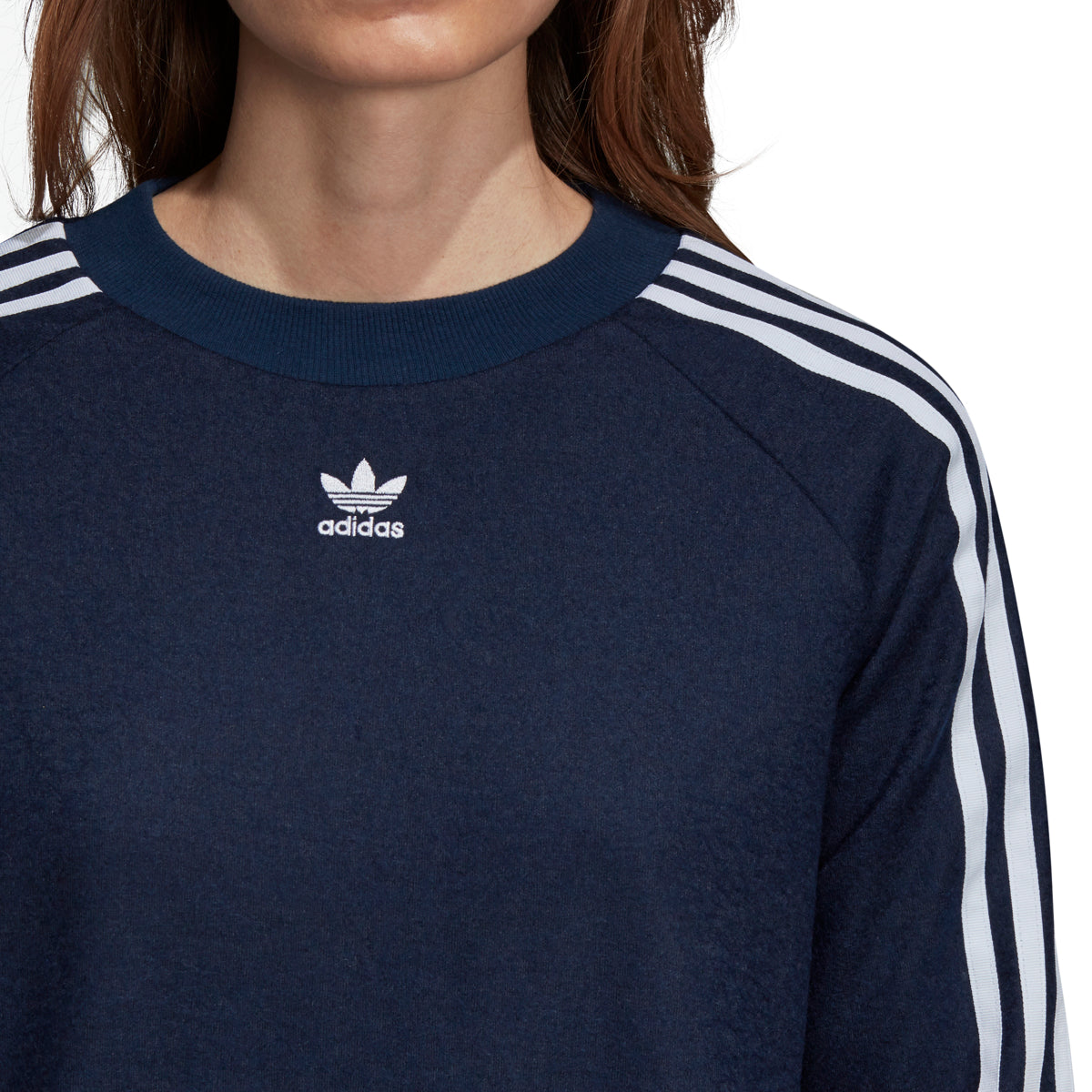 Adidas Women's Originals Trefoil Sweatshirt Collegiate Navy