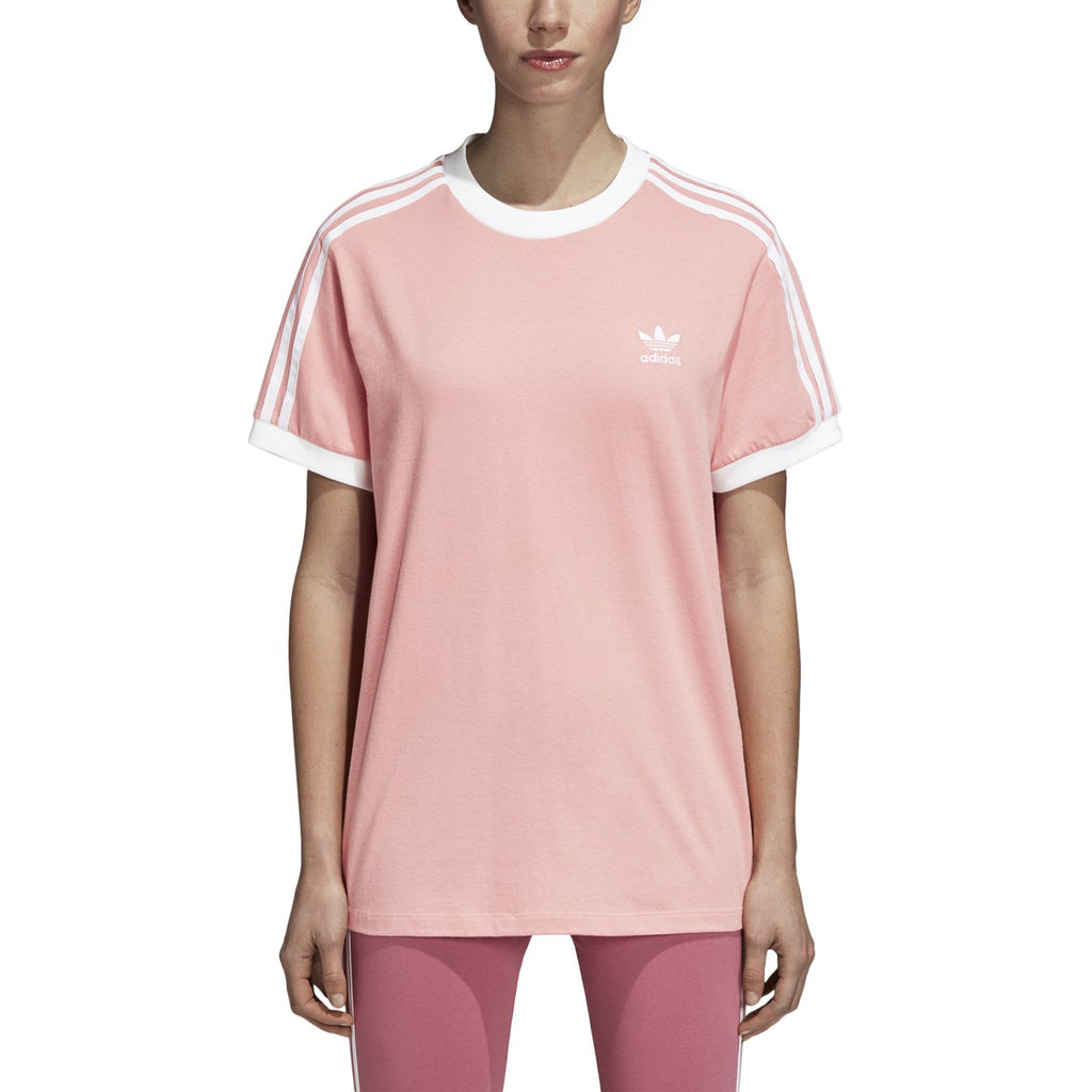Adidas 3 Stripes Women's T-Shirt Pink