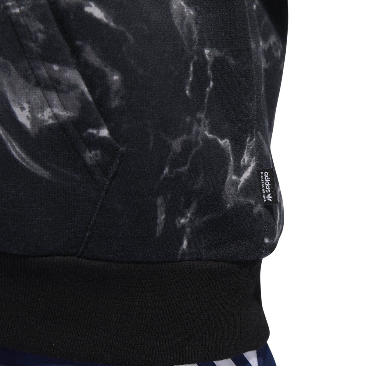 Adidas Men's Other Sports Marble Print Hoodie Black/White