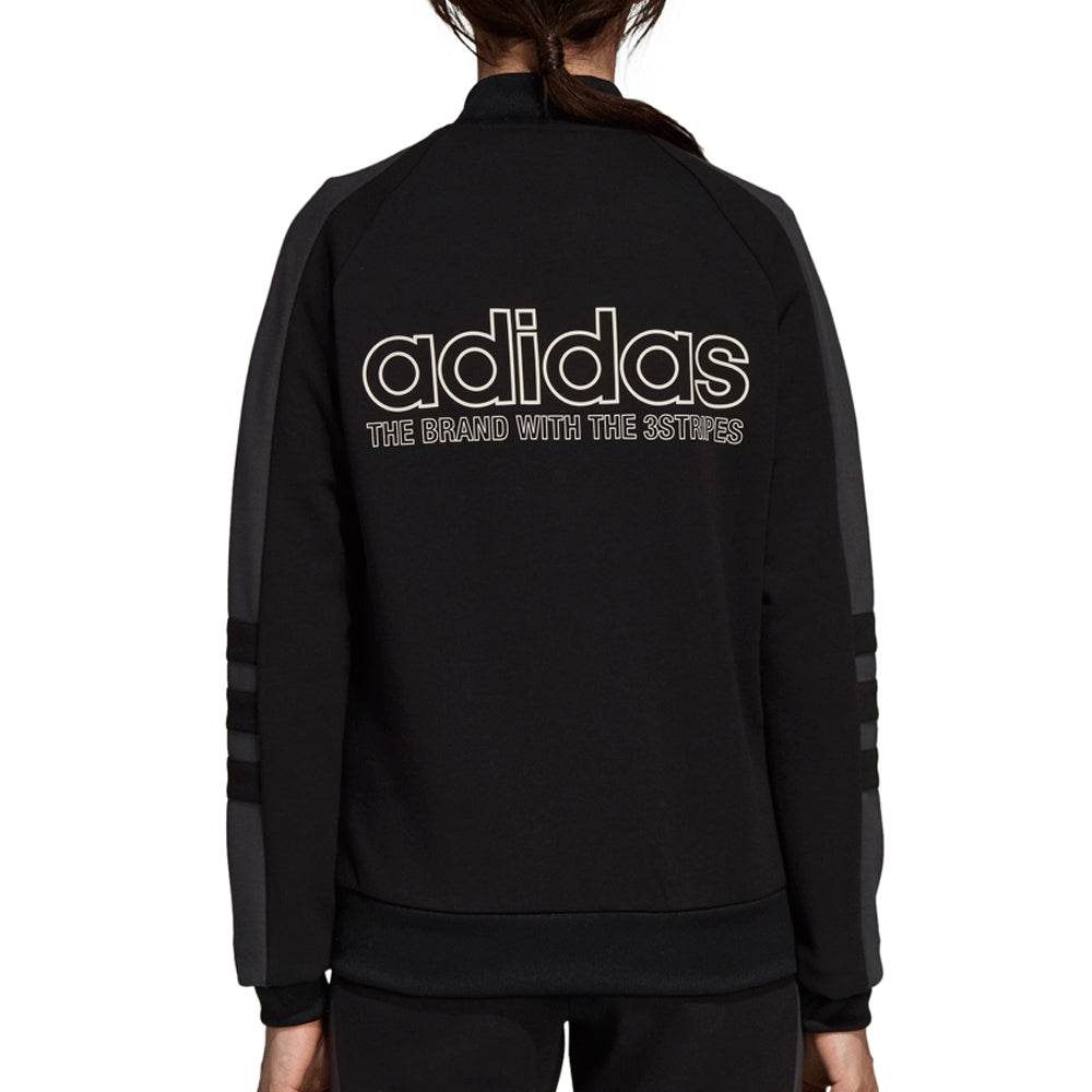 Adidas Originals Women's Athletic Track Jacket Black/White