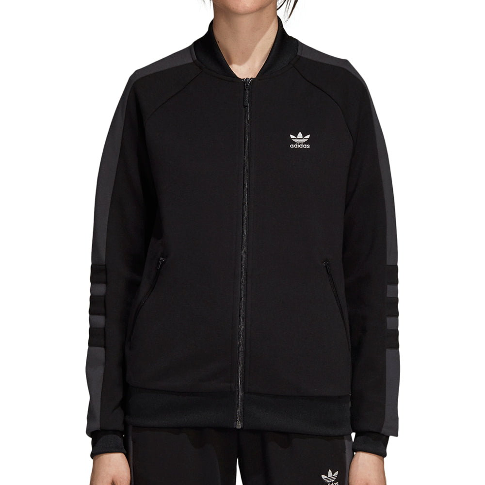 Adidas Originals Women's Athletic Track Jacket Black/White