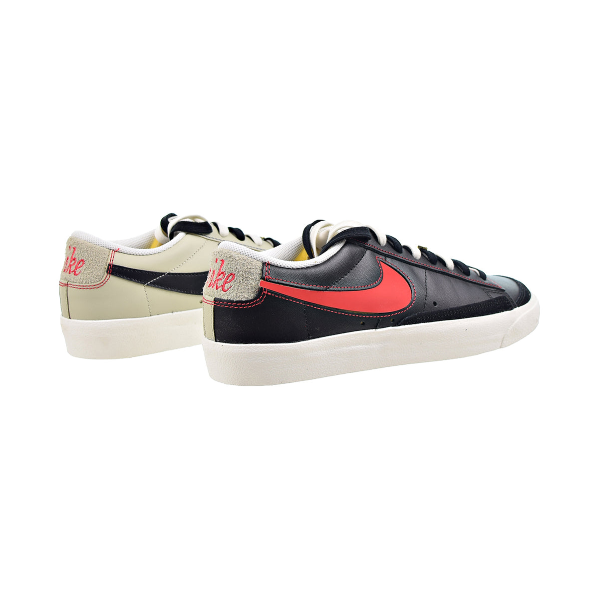 Nike Blazer Low 77 Premium 'Removable Swoosh' Men's Shoes Black-Deep Royal Blue