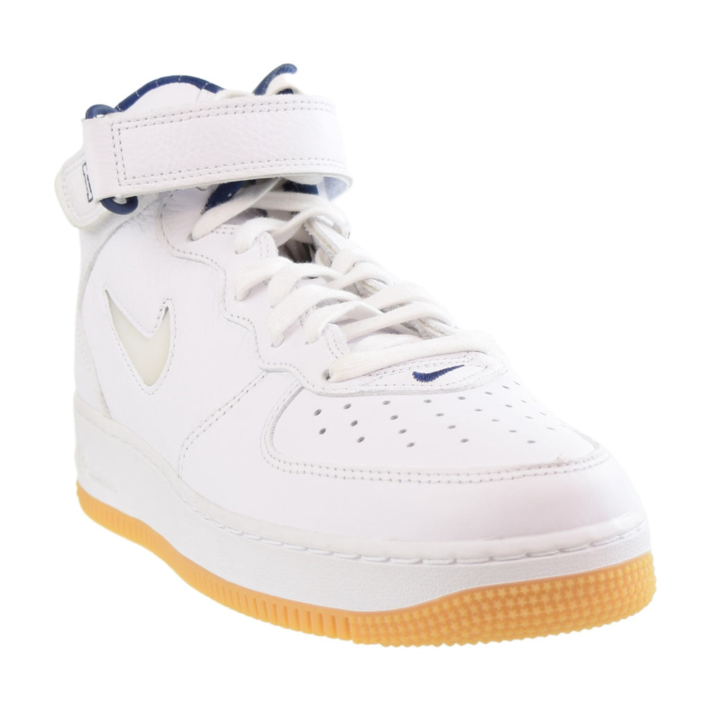 Nike Air Force 1 Mid QS Jewel NYC Men's Shoes White-Midnight Navy