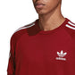 Adidas Originals Men's 3-Stripes T-Shirt Burgundy/White