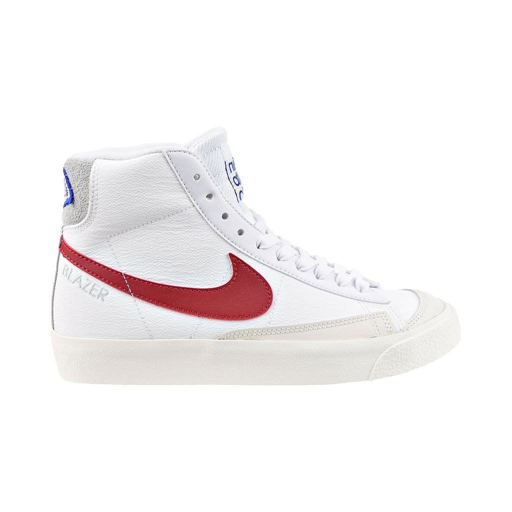 Nike Blazer Mid '77 SE (GS) Big Kids' Shoes White-Gym Red-Light Smoke Grey