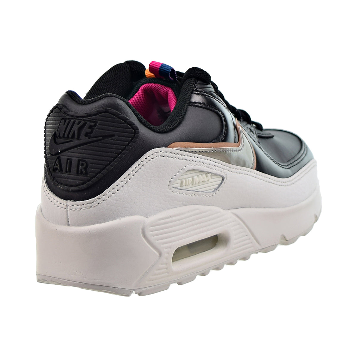 Nike Air Max 90 LTR SE (GS) Big Kids' Size Off Noir-Metallic Pewter-Black