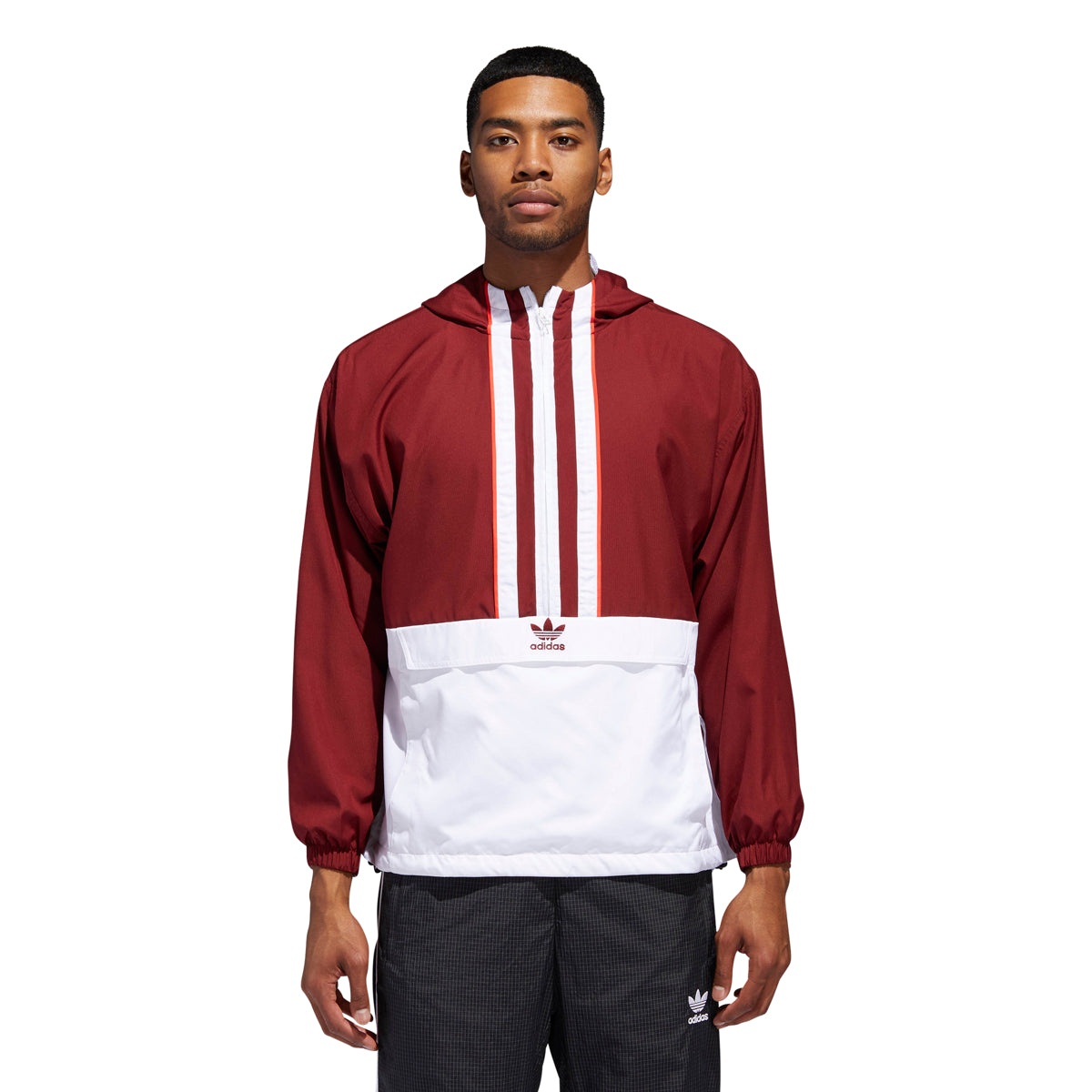 Adidas Men's Originals Anorak Jacket Noble Maroon