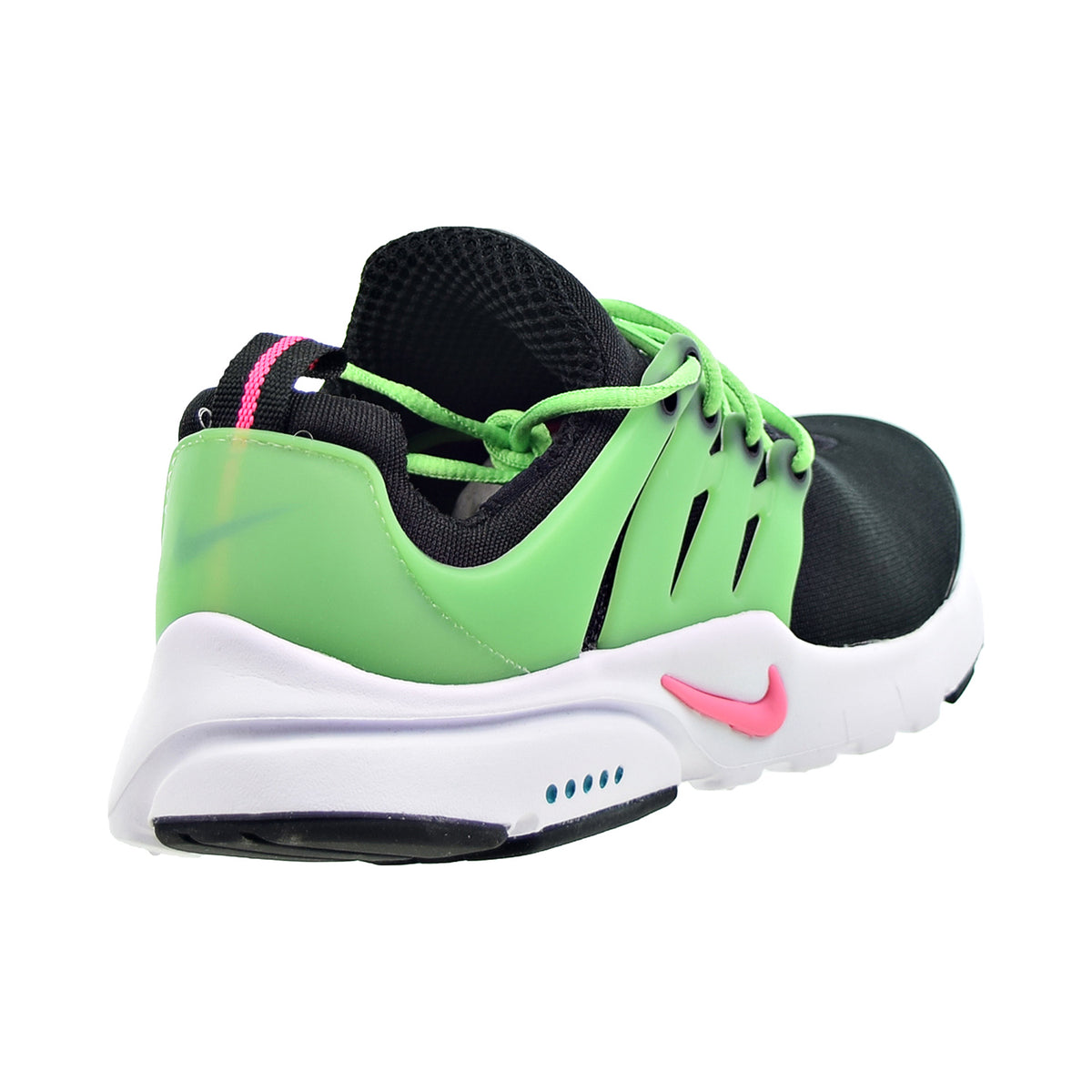 Nike Air Presto "Green Strike" Big Kids' Shoes Black-Hyper Pink-White