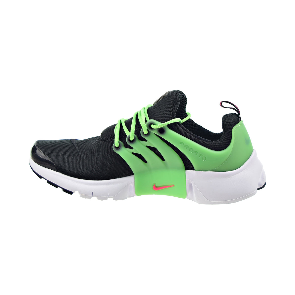 Nike Air Presto "Green Strike" Big Kids' Shoes Black-Hyper Pink-White