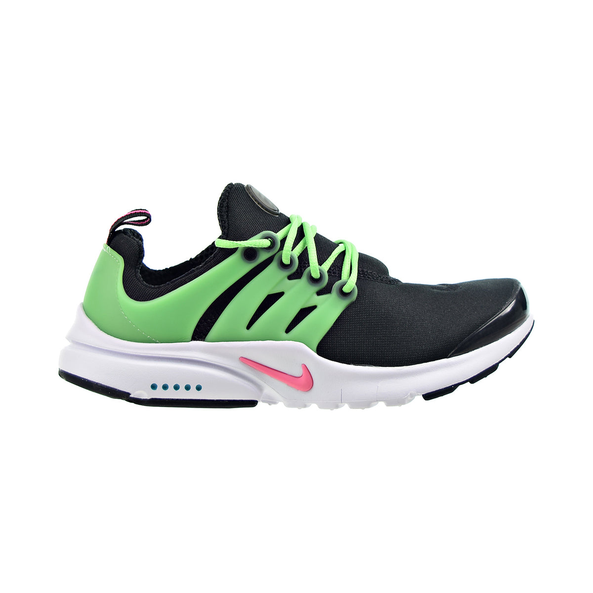 Nike Air Presto "Green Strike" Big Kids' Shoes Black-Hyper Pink-White
