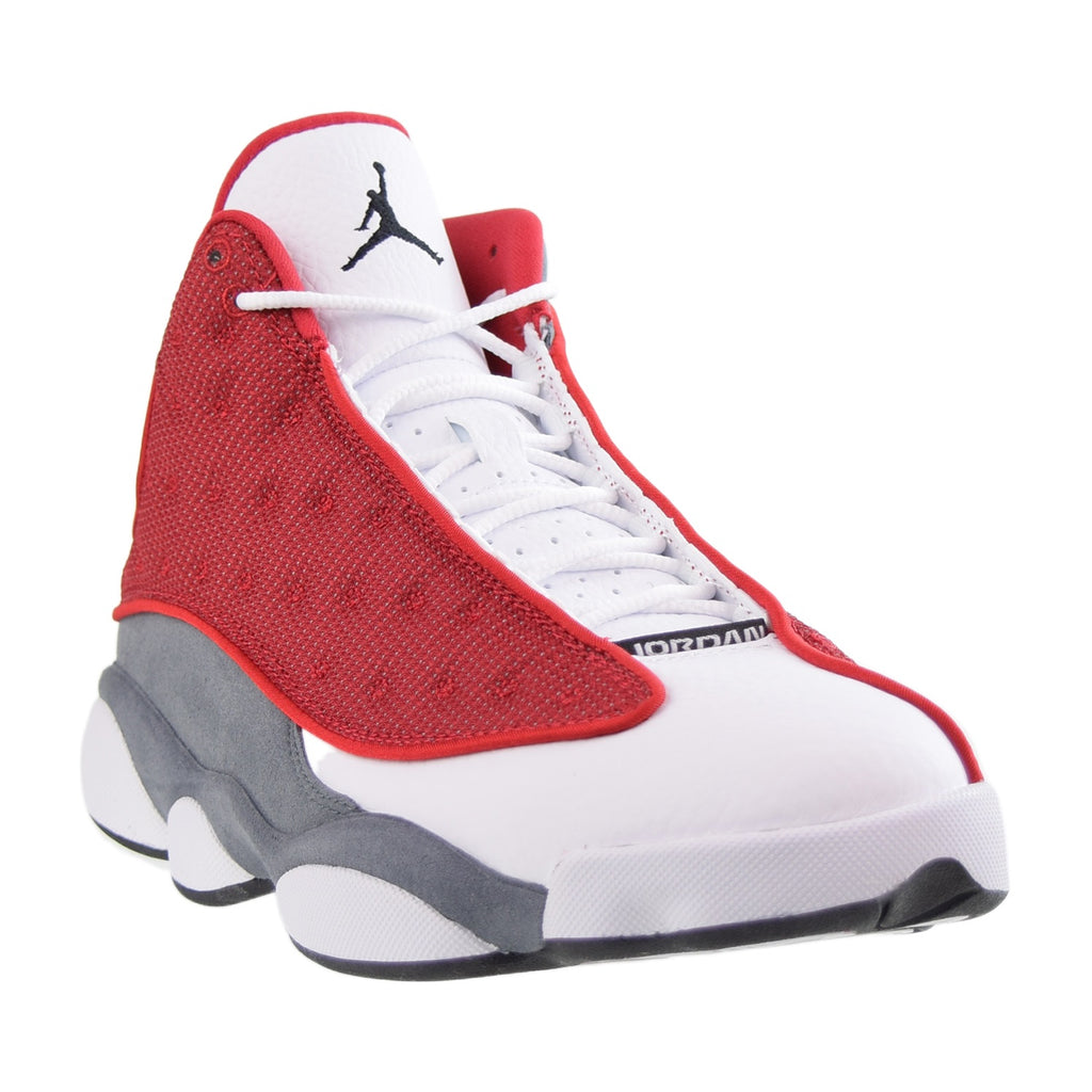 Mens size 8 jordans 13s white, red, and grey