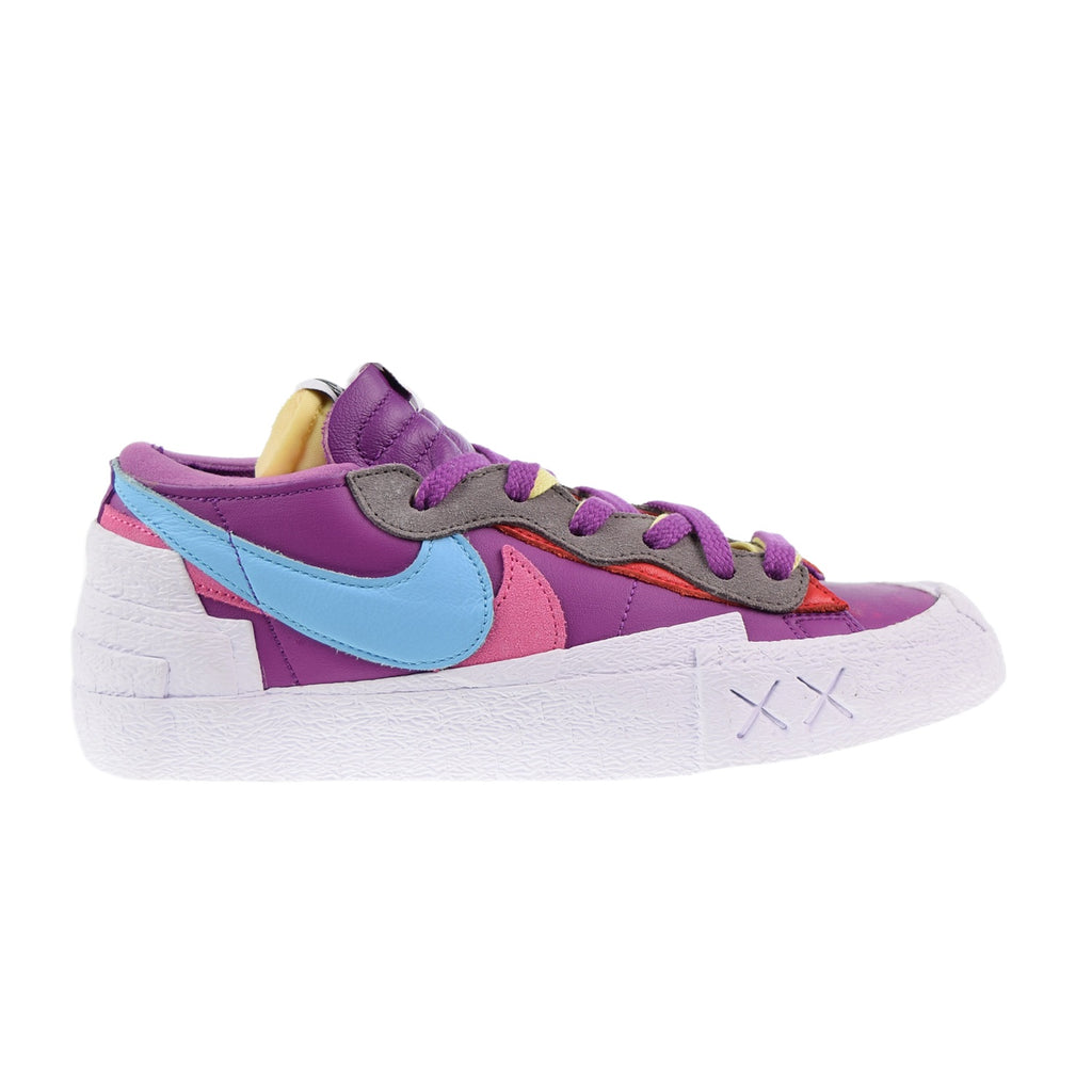 Nike Blazer Low Sacai KAWS Men's Shoes Purple Dusk-Aqua-Pink 