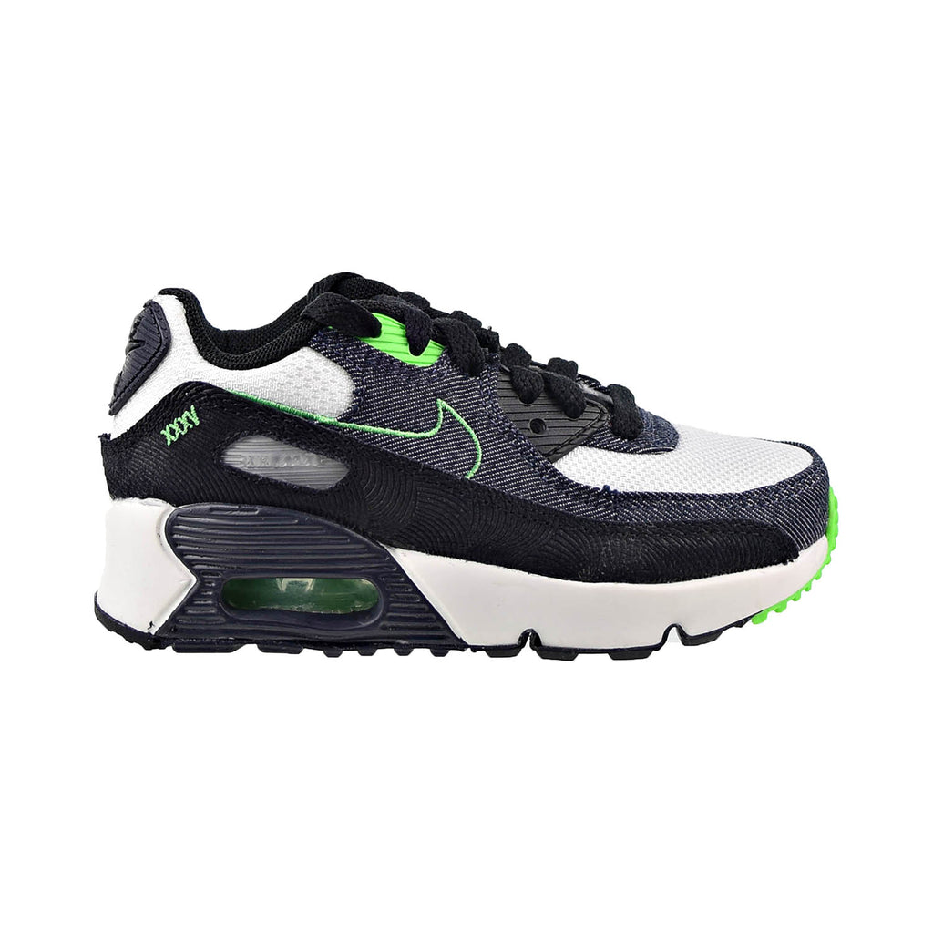 Nike Air Max 90 LTR SE (PS) Little Kids' Shoes Black-Scream Green-Summit White
