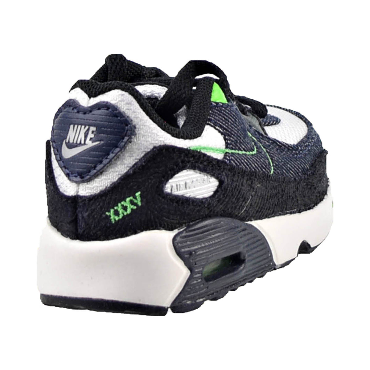 Nike Air Max 90 LTR SE (TD) Toddlers' Shoes Black-Scream Green-Summit White