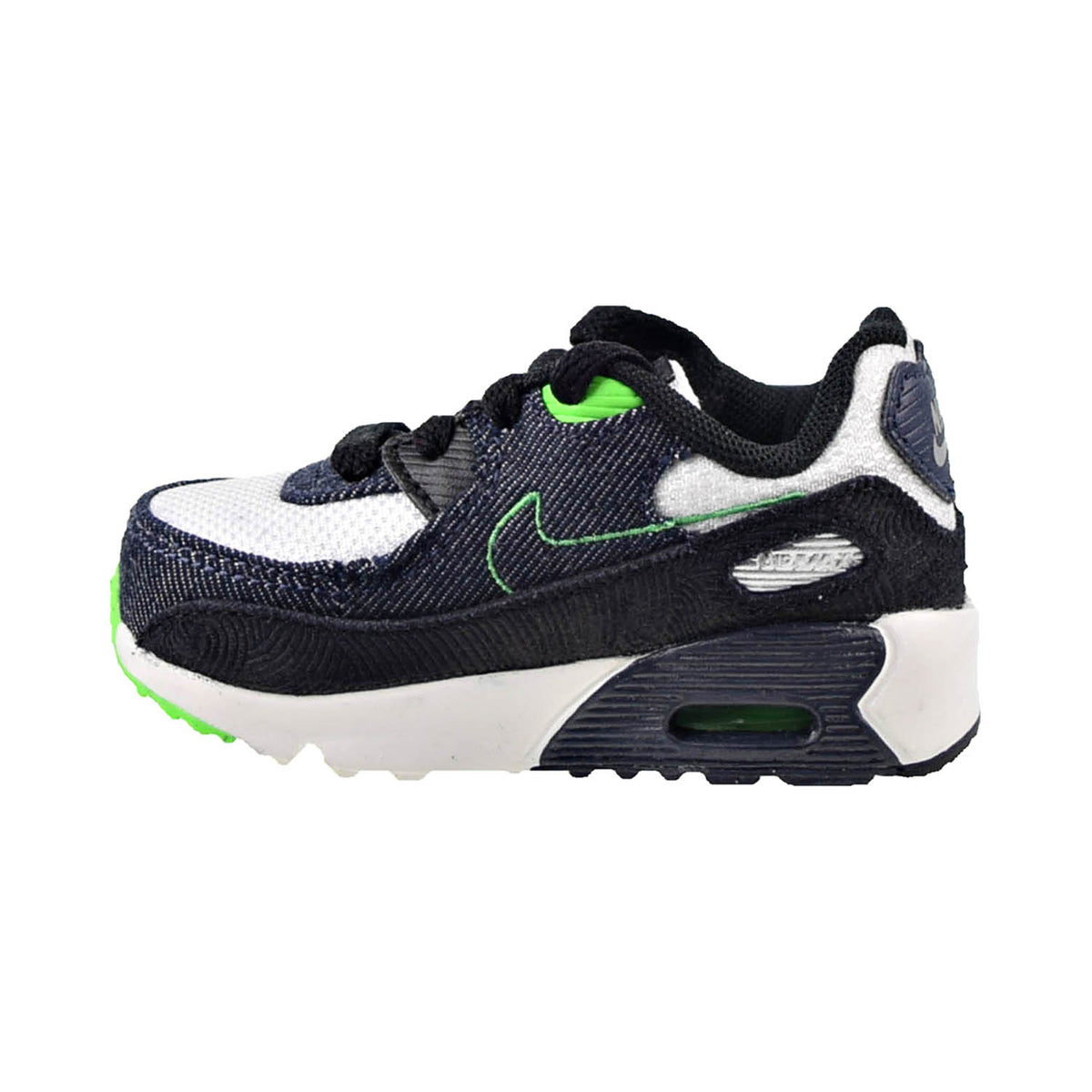 Nike Air Max 90 LTR SE (TD) Toddlers' Shoes Black-Scream Green-Summit White