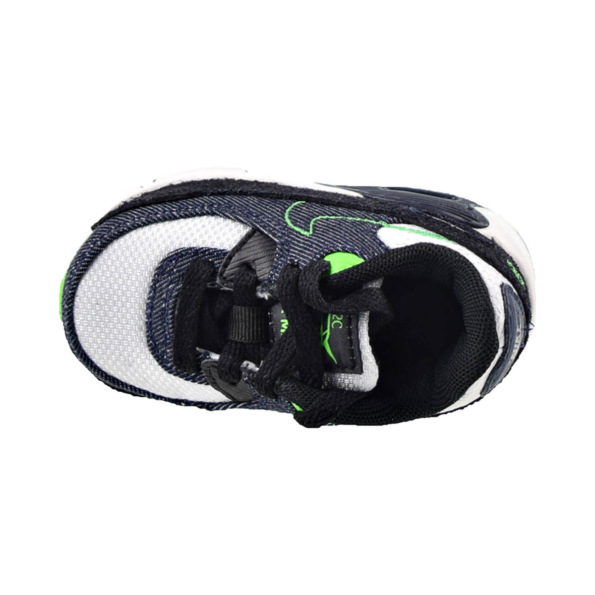 Nike Air Max 90 LTR SE (TD) Toddlers' Shoes Black-Scream Green-Summit White