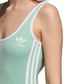 Adidas Women's Originals 3 Stripes Body Suit Blush Green