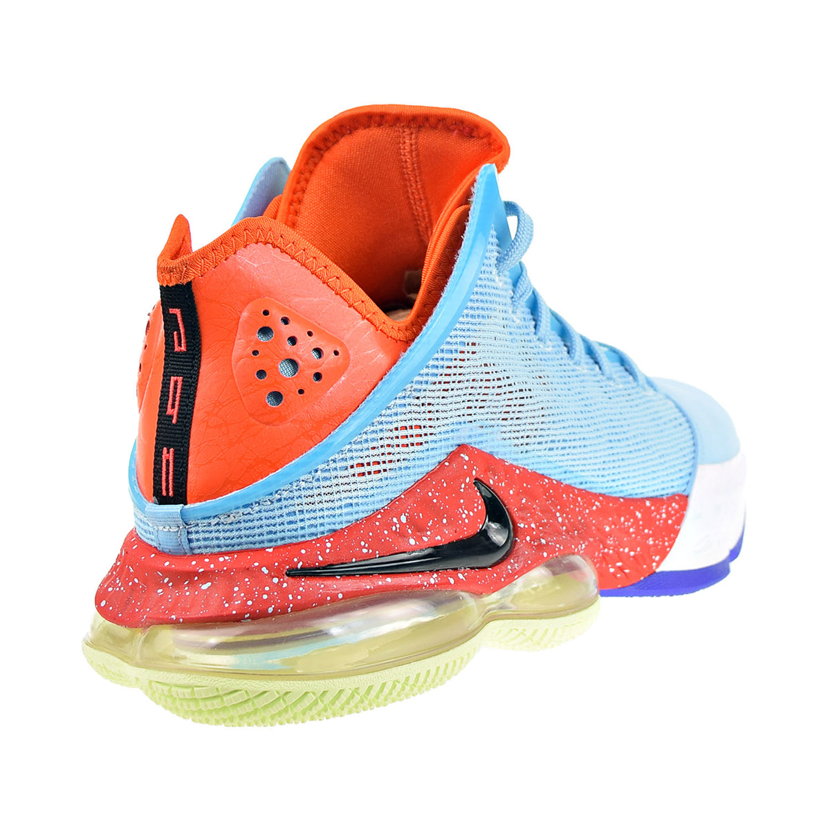 Nike LeBron XIX 19 Low Men's Shoes Blue Chill-Light Crimson-Safety Orange
